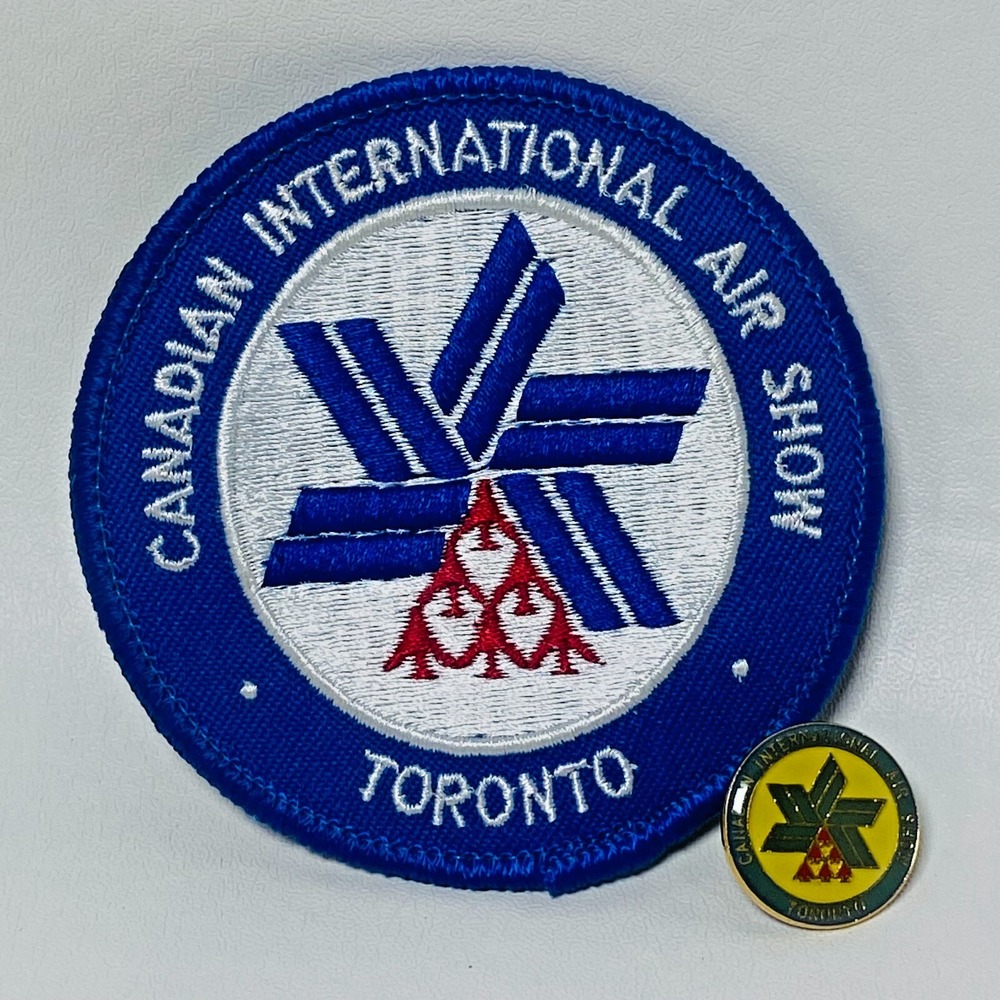 Canadian International Air Show Toronto‎ Lapel Pin Patch ON Ontario Canada VTG